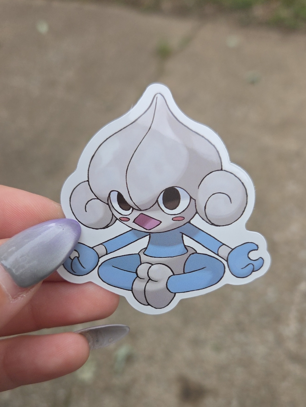 Pokemon Petite Psychic-Blue Alolan Inkay Sticker